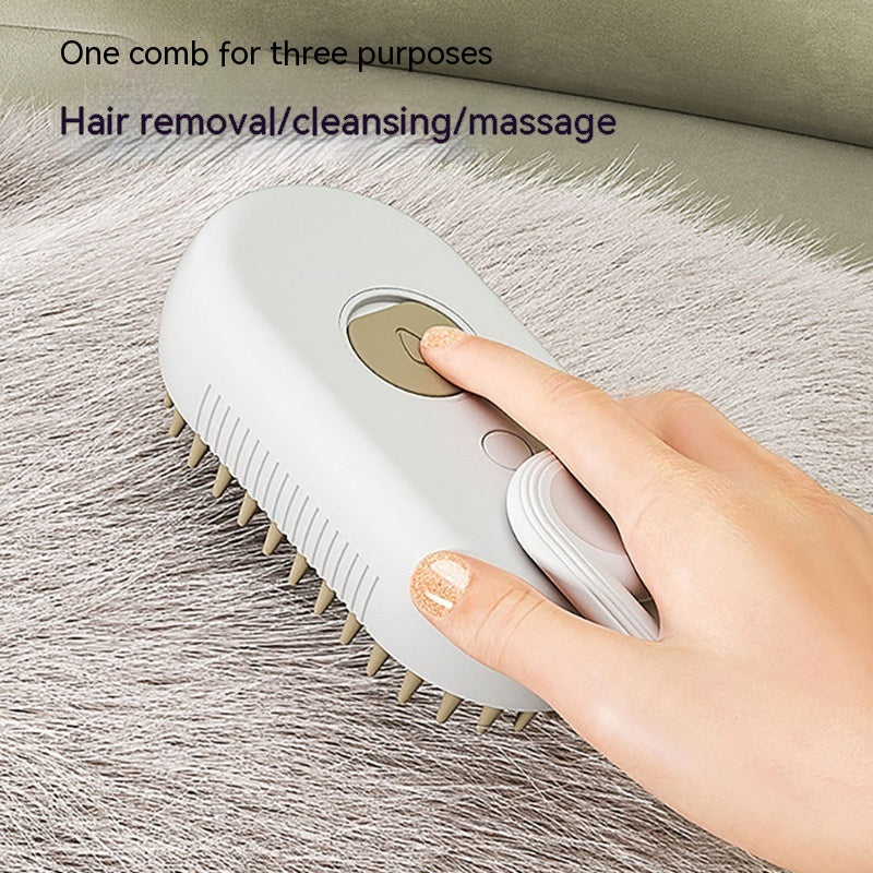 Cat Steam Brush Steamy Dog Brush 3 In 1 Electric Spray Cat Hair Brushes For Massage Pet Grooming Comb Hair Removal Combs Pet Products Secondary image